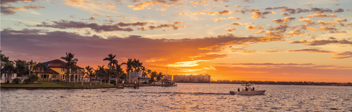 image of expensive waterfront homes